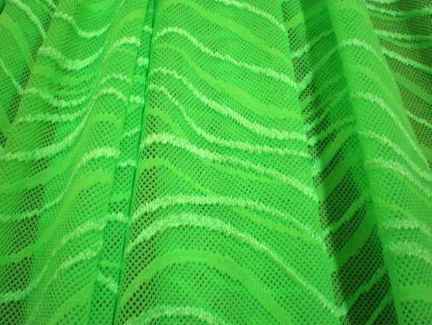 3.Lime Wavy Lace